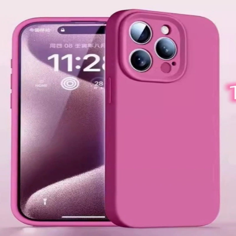 Suitable for apple 16 liquid anti-fingerprint silicone mobile phone case iphone17promax all-inclusive groove 13 protective cover