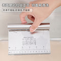 Stainless steel dough scraper with measurement markings - flour cutter, baking tool, nougat dough scraper - cross-border hot seller