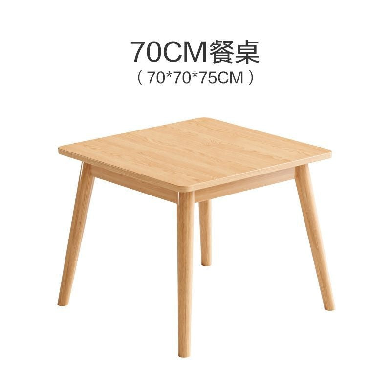 Nordic all solid wood dining table square square table chair eight immortals table dining table dining chair combination dining table and chair home table