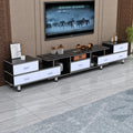 Solid wood seven-drawer chest, black/white finish [2.2-2.8]