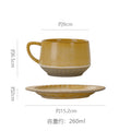Vintage ceramic coffee mug - rustic pottery, premium feel, creative & unique ceramic drinking cup - office latte mug