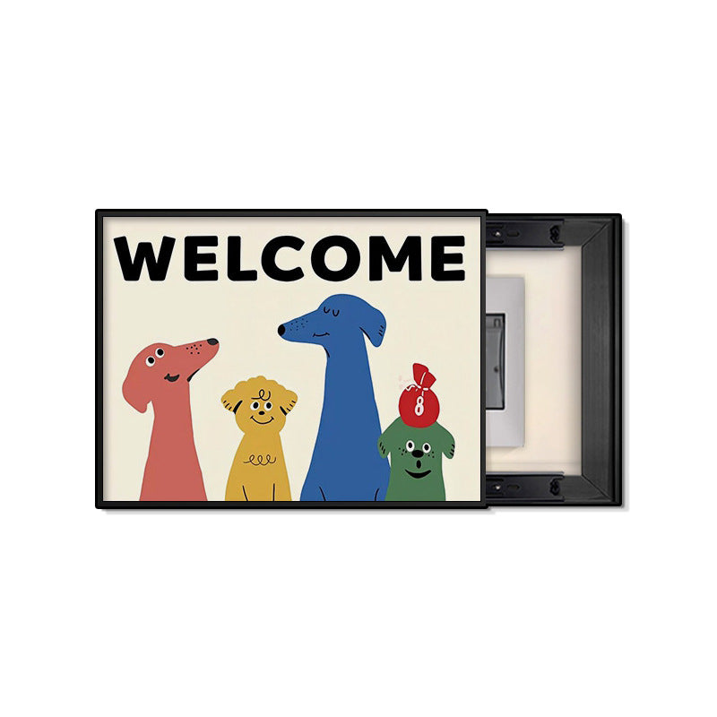 Dopamine ins meter box decorative painting 2024 new distribution box blocking mural switch box hanging painting