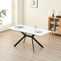 Export solid wood multi-layer board dining table retractable foldableaccessible luxuryclassy sense restaurant long table mdf rectangular table