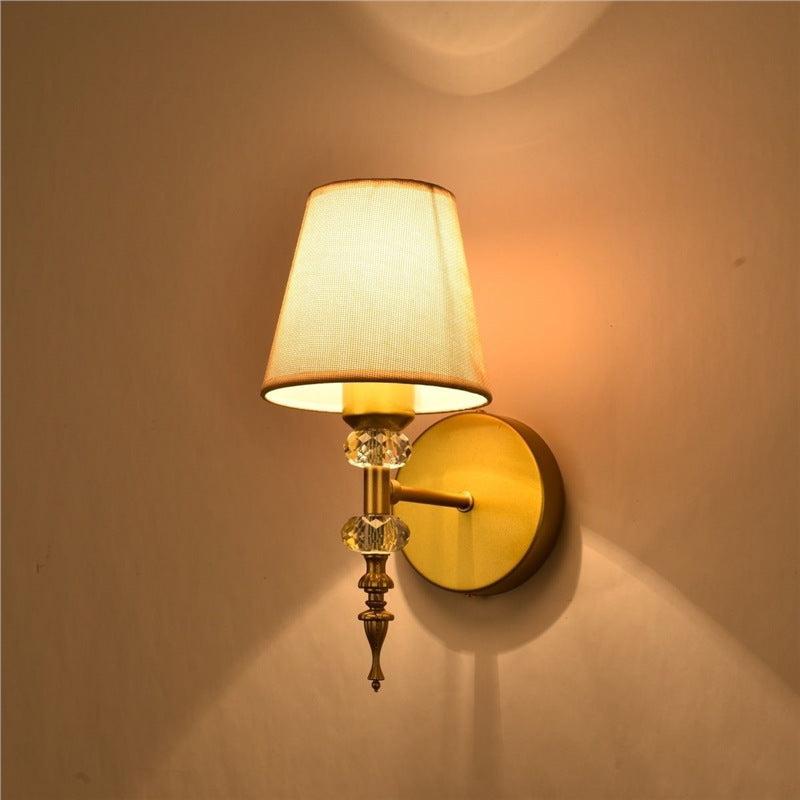 American style wall lamp casual iron art retro wall stylish scandinavian accessible luxury single head wall lamp gold standard