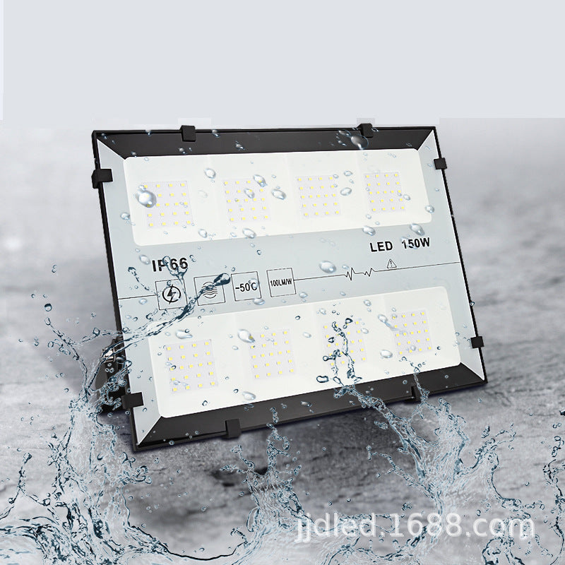 LED flood light outdoor super bright tunnel light engineering model outdoor waterproof and lightning-proof dustproof lighting