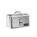 Baolian stainless steel toolbox - industrial grade storage box, multi-purpose heavy-duty metal tool chest for car and home use, portable