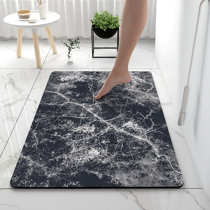 Soft diatom mud bathroom absorbent floor mat non-slip quick-drying foot mat toilet toilet door mat toilet carpet