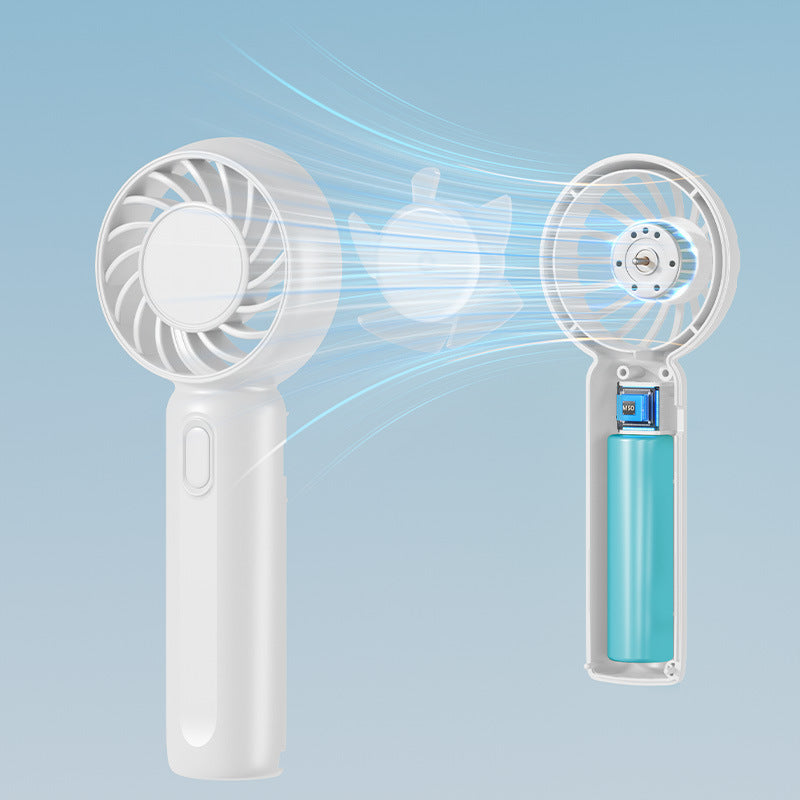 2025 new handheld mini fan, portable usb fan, rechargeable long-lasting battery fan, desktop fan