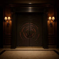 Zinc alloy villa door double door courtyard door entrance double door rural self-built house security door for home entrance door