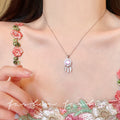 Casual moonstone dream catcher necklace for women, accessible luxury, unique design, clavicle chain, elegantniche styleinsstylish accessories
