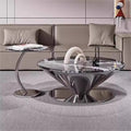 French new arrival suspended flying saucer coffee table living room for home small apartment creative designer style normcore marble coffee table