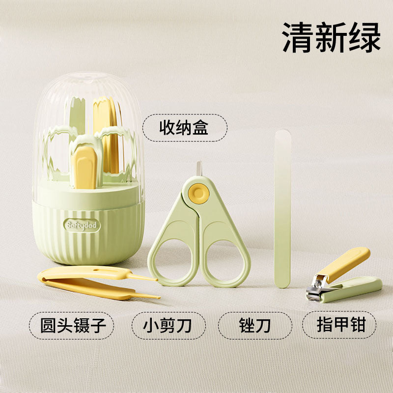 Shield dad anti-pinch baby nail clippers set - portable nail clippers & file for infants and children