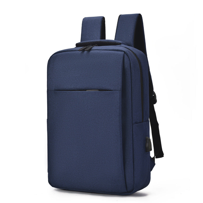 Cross-border charging laptop backpack men's and women's casual printing LOGO business meeting gifts simple backpack
