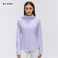 Women's summer lightweight sun protection clothing - uv resistant, quick-drying, breathable, packable hooded sun shirt d26016