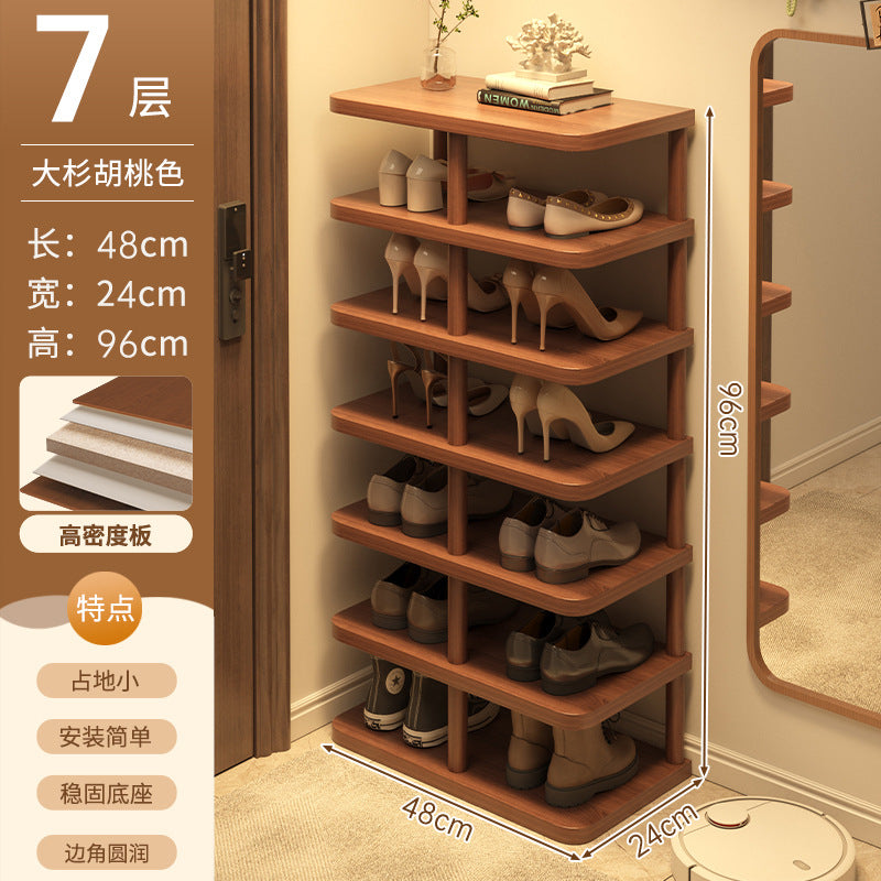 Shoe rack home door multi-layer strong and good-looking small narrow rack rental simple indoor shoe storage rack storage shoe cabinet