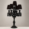 European-style light luxury living room crystal multi-head floor lamp, american modern minimalist glass elephant wedding sofa table lamp