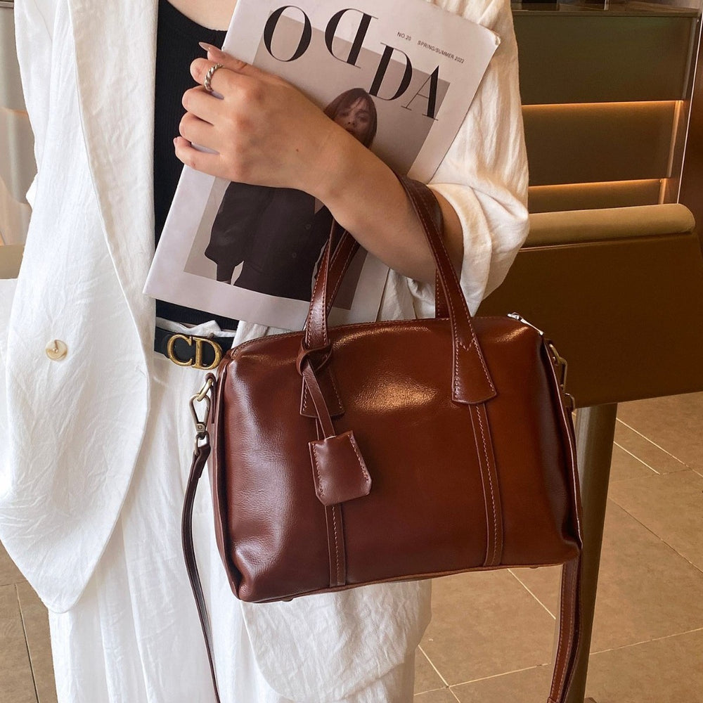 Top-grain leather 2025 new arrival shoulder bag classy work work clothing bag genuine leather women's crossbody satchel bag