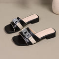 2026exportplus size small fragrant style sandals square toe thick heel flip-flops summerwork clothingeasiest for matchoutwear low heel sandals