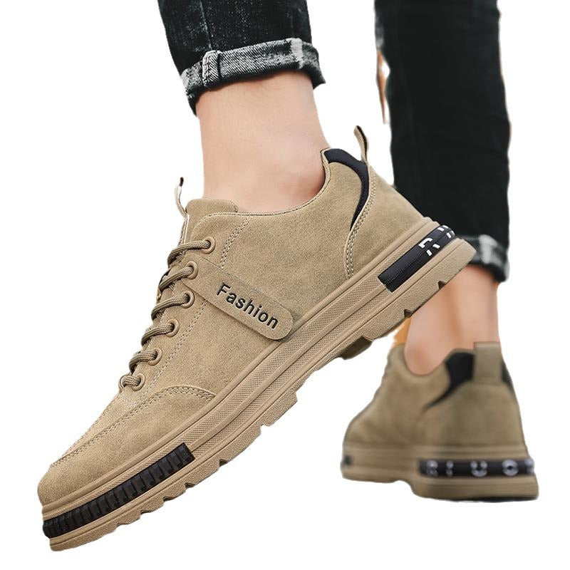 Men's shoes 2025 new spring breathable versatile casual trendy shoes men's work safety lightweight athletic sneakers