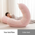 Pea-shaped detachable and washable pillow, leg support, abdominal support, waist adjustable long sleeping side sleeping slope pillow bed pillow