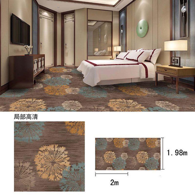 Hotel, guesthouse, b&b room corridor carpet, nylon b1 grade fireproof, full coverage, thickened, soundproof bedroom bedside rug