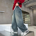Boys' denim jeans - cool & trendy spring/autumn style ( new collection) - big kids' spring new arrival - wide leg denim - versatile & stylish