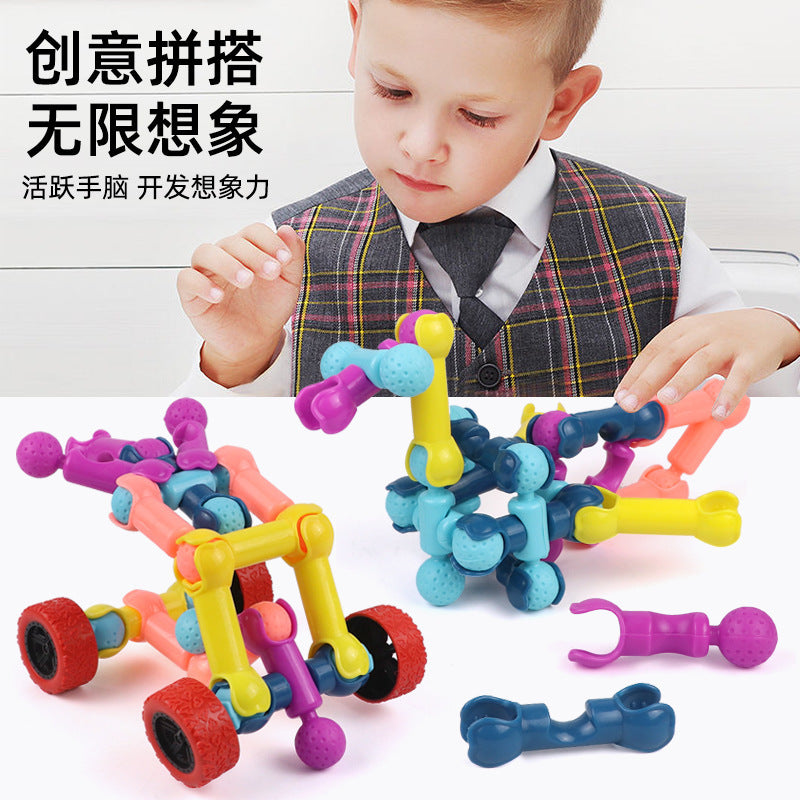 Skeleton joint building blocks - educational toy for kids, brain development, puzzle assembly, boys' building blocks, kindergarten