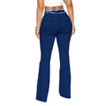 Export raw edge jeans for women, hot-selling european and american raw edge stretch jeans, plus size washed bearded women's jeans