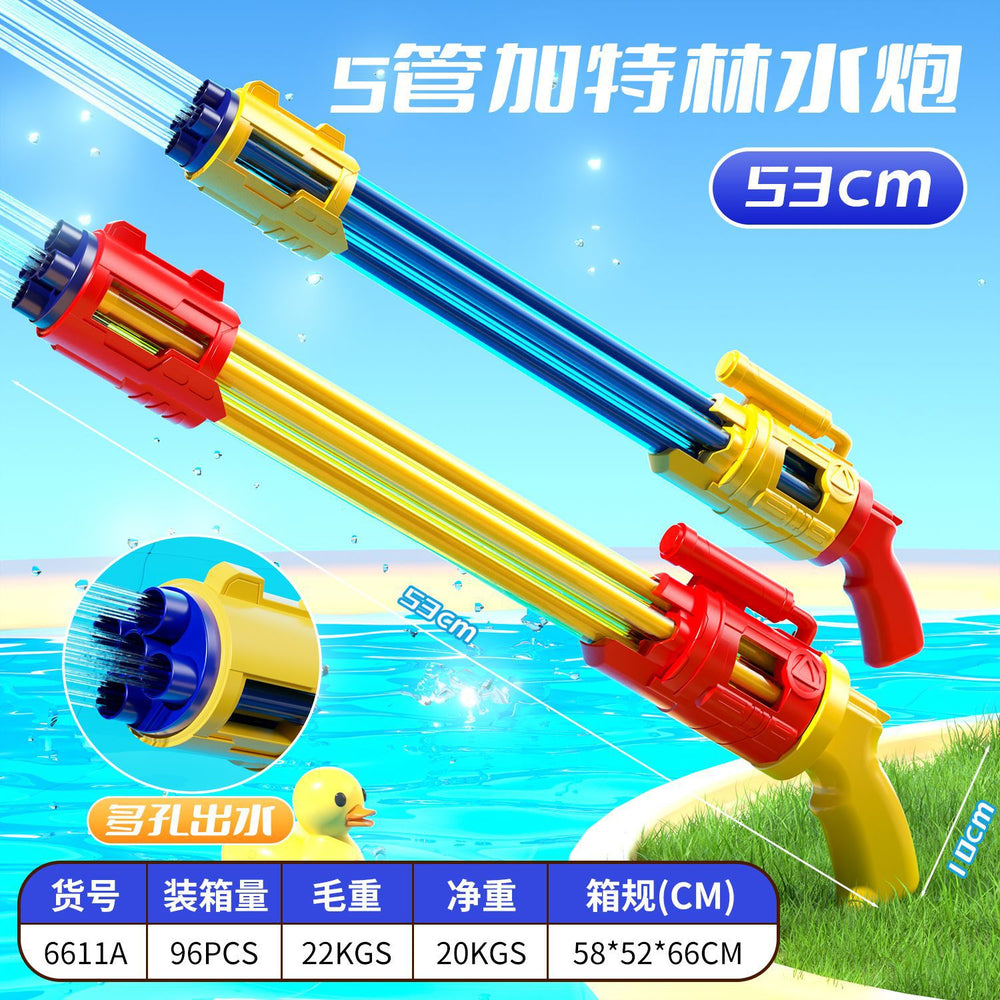 pull-out syringe water gun multi-hole water cannon summer outdoor water fight water splashing festival water toys wholesale