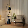 Ancient style living room floor lamp storage rack all-in-one sofa american bedroom retro bedside table atmosphere table lamp