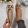 Exportplus size pointed toe flats women's flats shoes spring & fallnew arrival fairy shoes easiest for matchflats soft leather soft bottom doudou shoes