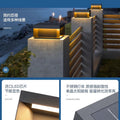 Solar powered pillar lights for courtyards, gateways, and outdoor walls - waterproof post lights for villa entrances