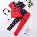 wholesale kids' pajama sets, short-sleeved and long-pant style, lightweight for spring and autumn, a hot-selling item in europe and america, direct from the manufacturer