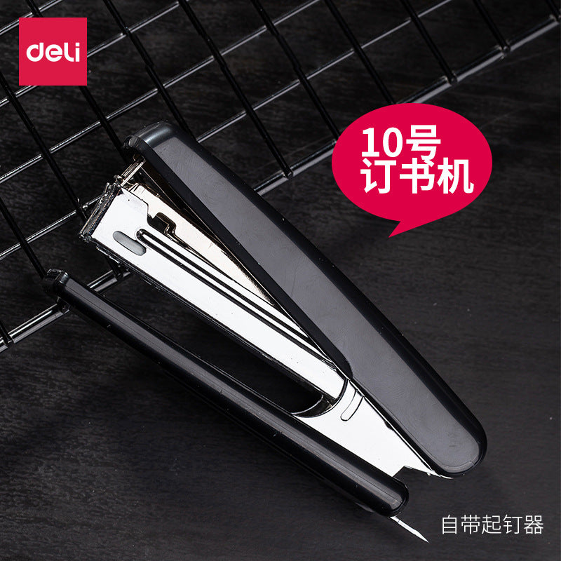 Deli 0221 Stapler No. 10 Stapling Machine Labor-saving 12-page Office Stapler Stapler Stationery Wholesale