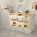 Cashier counter - minimalist modern design for small shops, clothing stores, women's apparel boutiques, beauty salons, commercial bars, and nail salons