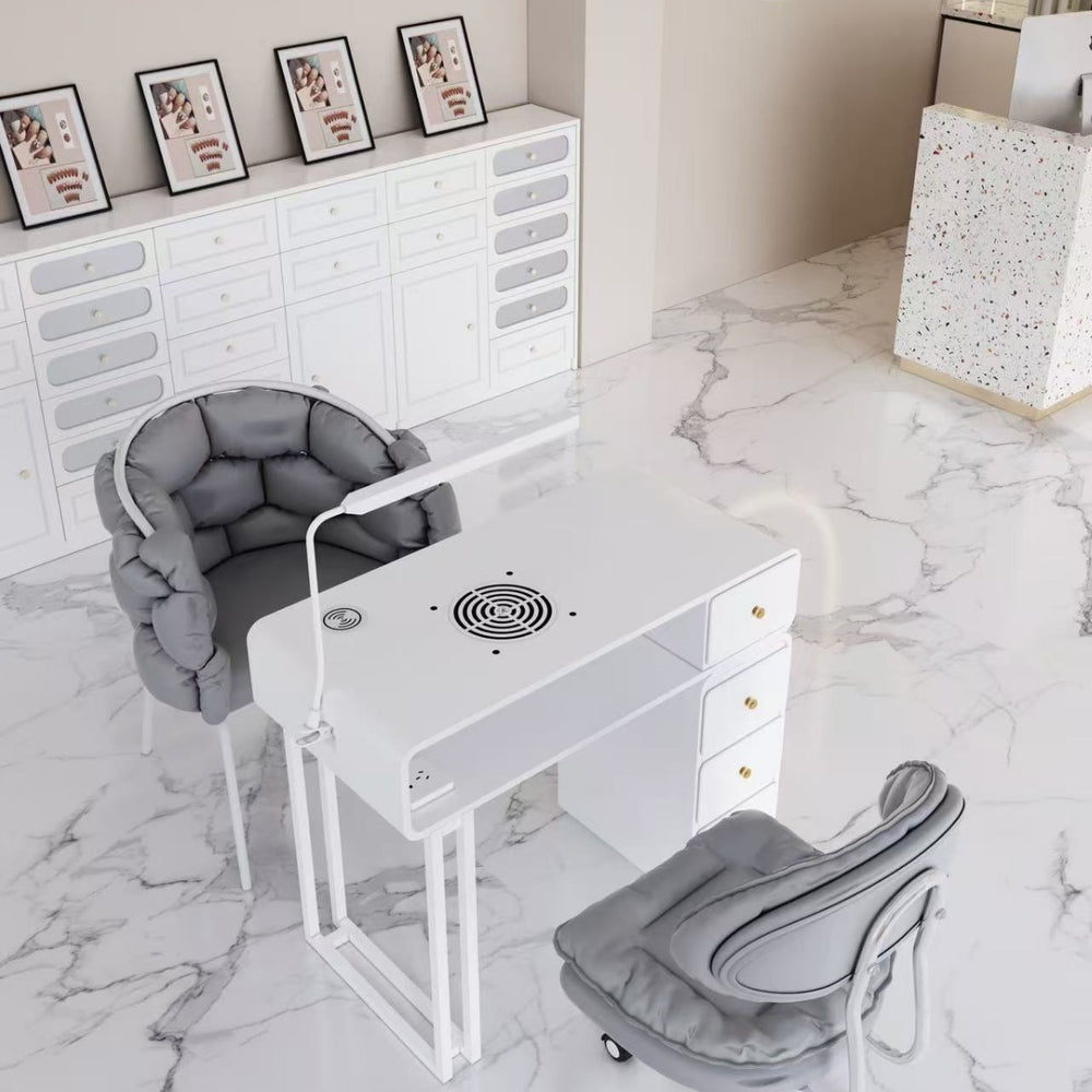 Cute popular scandinavian makeup stool bedroom backrest chair light luxury ins style modern minimalist nail salon