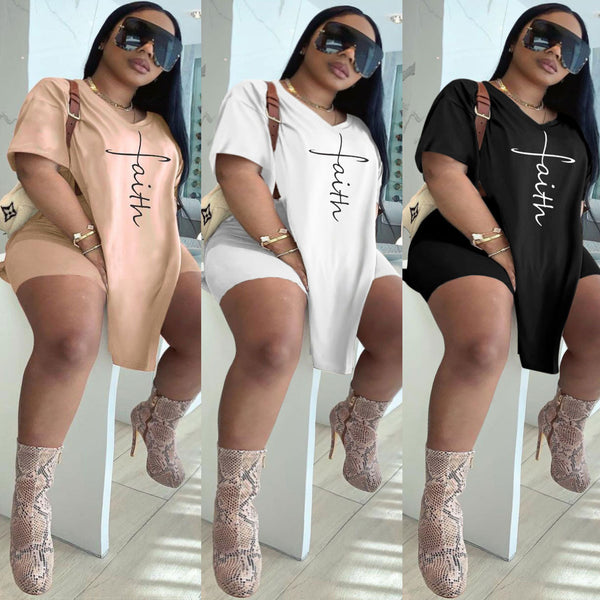 VT2397 hot sale, European and American sexy large-size letter two-piece set, nightclub clothes