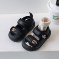 Summer baby sandals 1-2-3 years old soft sole non-abrasive first walker shoes boys casual shoes girls chanel-style children's shoes