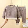 Tzxfsq12 - pullover set - dark coffee