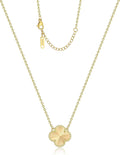 Lucky 18k gold plated four-leaf clover necklace - new women's fashionable and elegant clavicle chain, simple and versatile titanium steel pendant