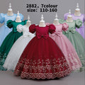 Custom girls' formal dresses: high-end elegant mesh long dresses for piano recitals and flower girls - wholesale direct from manufacturer