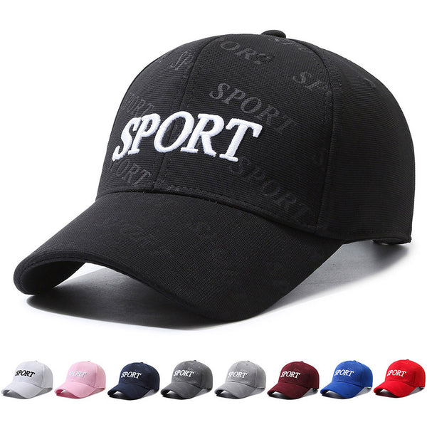Baseball Cap Letter Embroidery Cap Men's and Women's Fashion Casual Versatile Hat Outdoor Sports Shade Sun Protection Hat