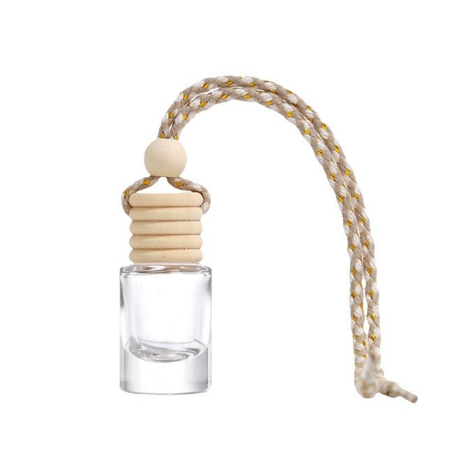 5ml car pendant perfume bottle lanyard glass bottle aromatherapy bottle essential oil refill empty bottle car decoration special shape
