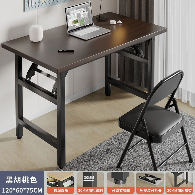 Foldable computer desk desktop desk casual modern home office table bedroom simple study table writing desk