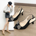 2026exportplus sizeprinting high heels women's outwearfashion style pointed toe bows toe women's sandals