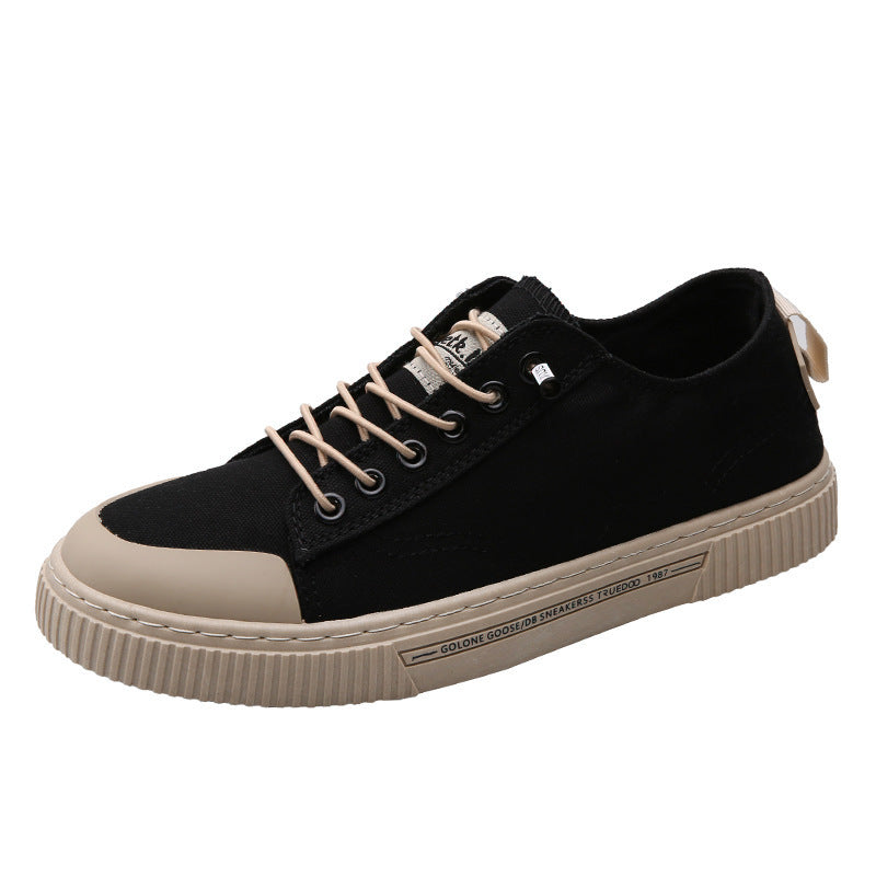 Low ankle canvas shoes breathable men's shoes trendy shoes 2025springnew arrival shoes easiest for matchtrendy sneakers k-stylecasual shoes