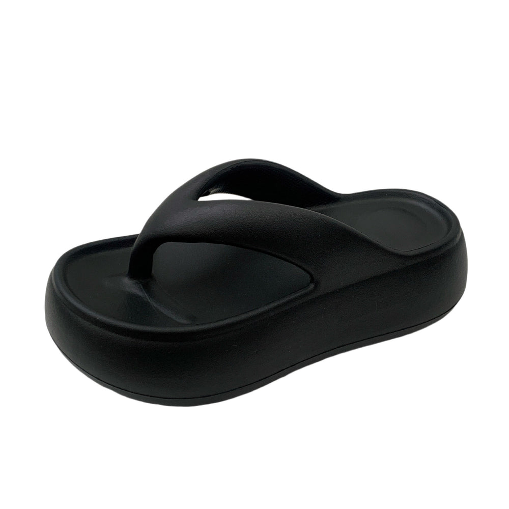 6cm thick-soled flip-flops women's summer outwear soft bottom heightening indoor non-slip beach slippers flip-flops sandals
