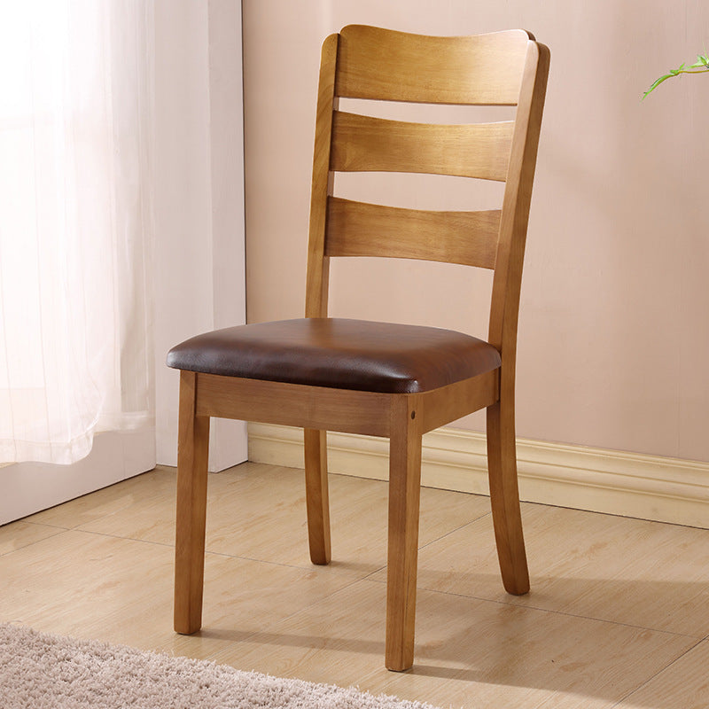 Solid wood chair backrest dining chair - comfortable for extended use - chinese style restaurant minimalist wooden dining chair
