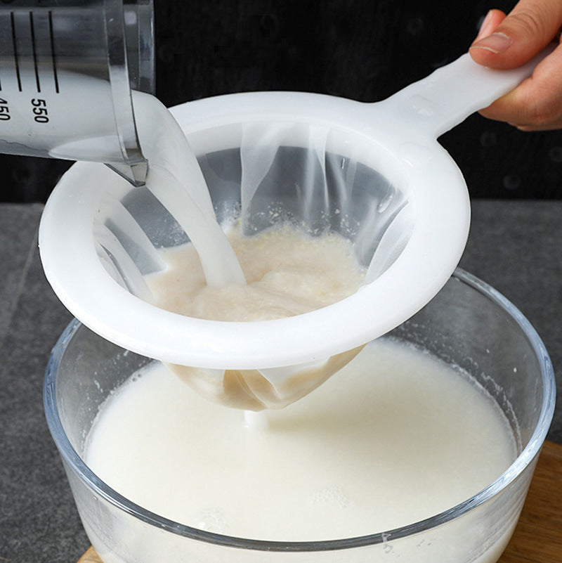Soy milk filter kitchen colander for home residue juice filter bag ultra-fine nylon filter spoon manufacturer wholesale
