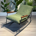 Rocking chair retro style living room sofa chair adult lounge chair lazy sofa balcony casual rocking chair leisure chair